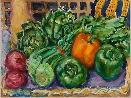 Vegetable Crowd
1992
watercolor and pastel
12 x 16 inches