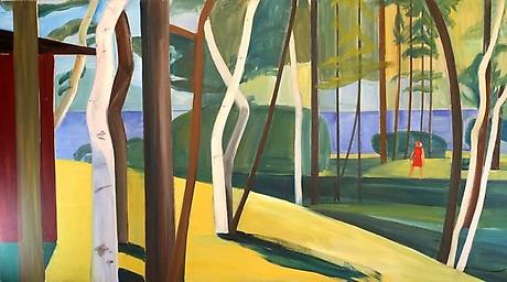 Maine Landscape
c.1976
oil on canvas
60 x 108 inches