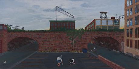 Carlton and Wood
2010
acrylic on canvas
24 x 48 inches