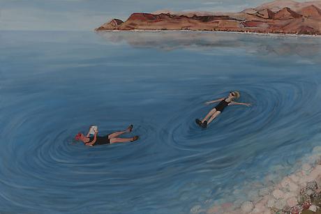Dead Sea at WadiMujib, Jordan
2011
egg tempera on wood
24 x 36 inches