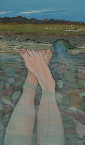 El Bosque to T or C
2011
egg tempera on wood
19 1/2 x 11 1/2 inches