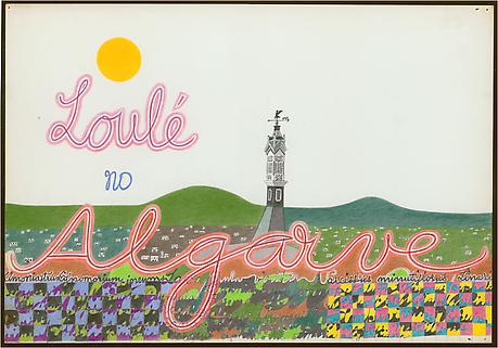Loulé no Algarve
1962
ink and colored pencil on paper
14 x 20 inches