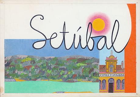 Setúbal
1962
ink and colored pencil on paper
14 x 20 inches