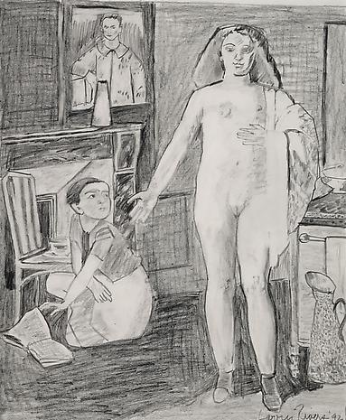 Balthus Teenage Nude
1992
pencil on paper
29 x 24 3/4 inches