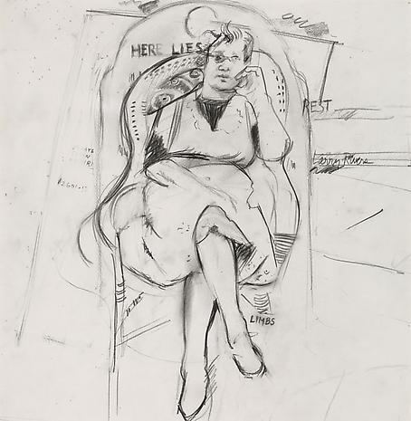 Berdie Seated Drawing
1985
pencil on paper
15 x 15 inches