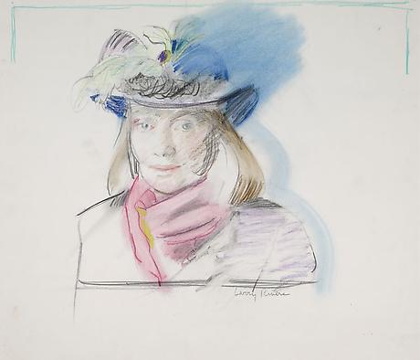 Niki de Saint Phalle
1987
colored pencil on paper
21 3/4 x 25 inches