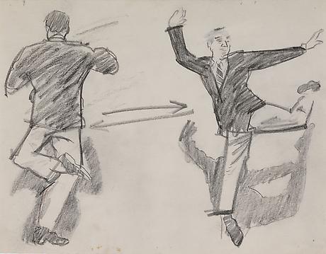 Sketch for Back to Back
1984
pencil on paper
9 x 11 1/2 inches