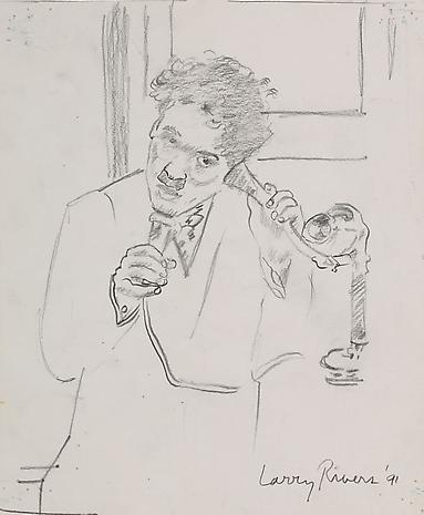 Sketch for Early Chaplin
1991
pencil on paper
11 1/4 x 9 1/4 inches