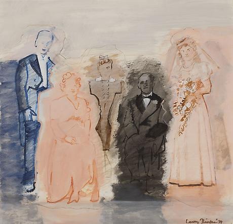 Wedding Photo (Color Coded)
1979
acrylic on panel mounted on canvas
29 x 29 1/2 inches