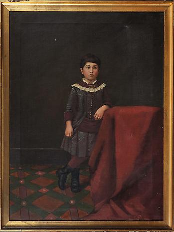 Artist Unknown
Gertrude Bishop (nee Boomer)
nd
oil on canvas
23 3/4 x 17 5/8 inches