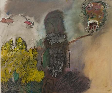 Man attached to Memories of his Mother
1998
mixed media on paper
30 x 36 inches